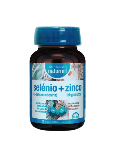 SELÉNIO ZINCO 60 CÁPSULAS VEGETAIS
