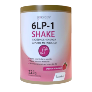 Biokygen 6LP-1 Shake 225g – Sabor a Morango – Saciedade e Energia