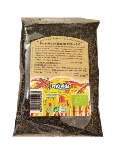 SEMENTES DE SÉSAMO PRETAS BIO 200G