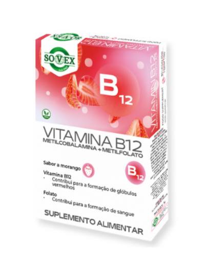 Vitamina B12 Metilcobalamina Metilfolato 30 comprimidos