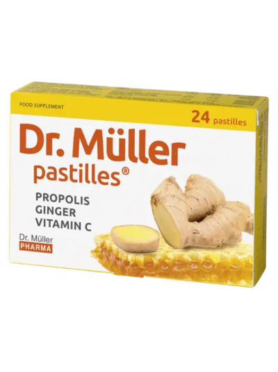 Pastilhas de Própolis, Gengibre e Vitamina C 24 Pastilhas